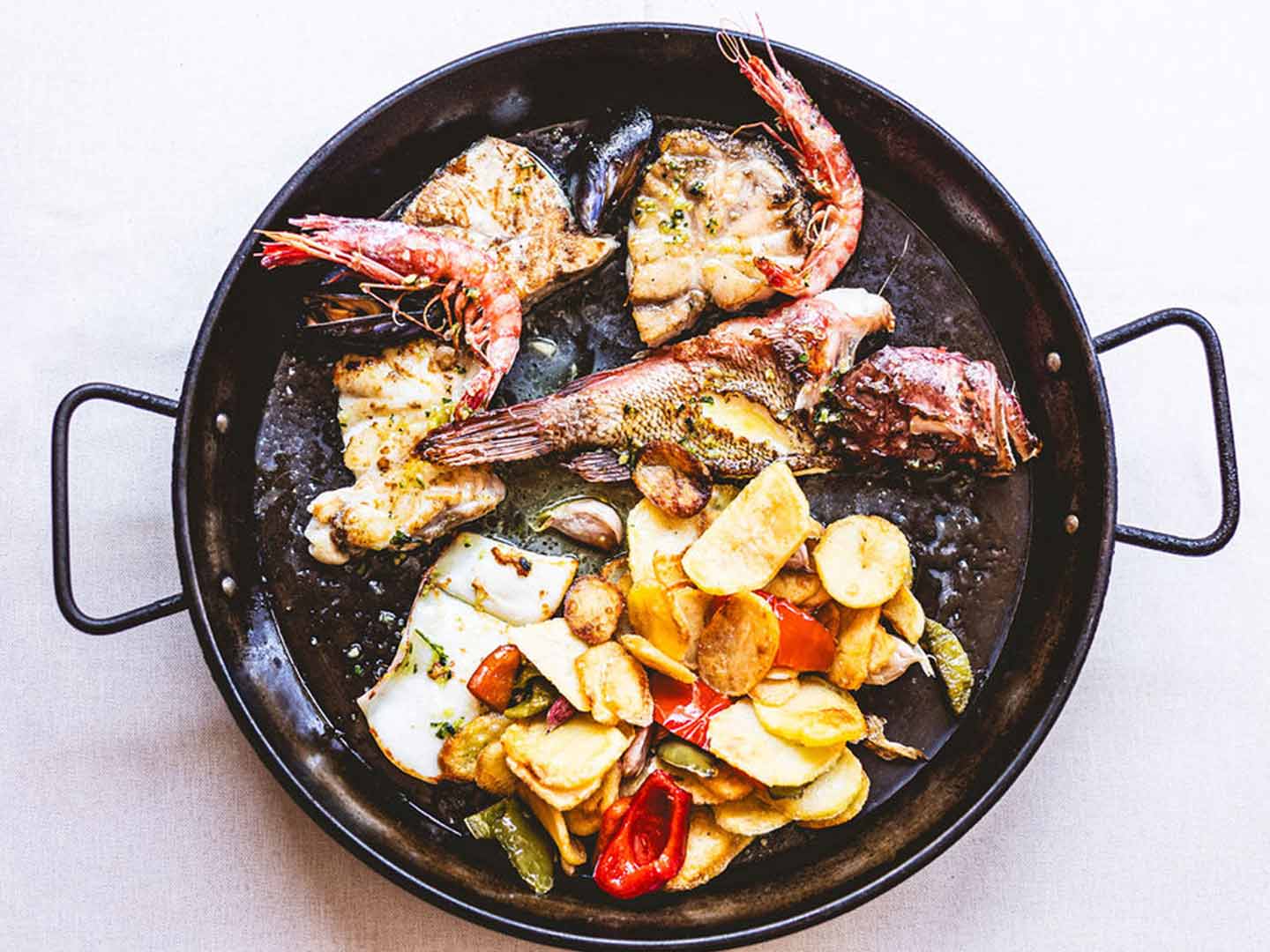 Parrillada de pescado en Ibiza